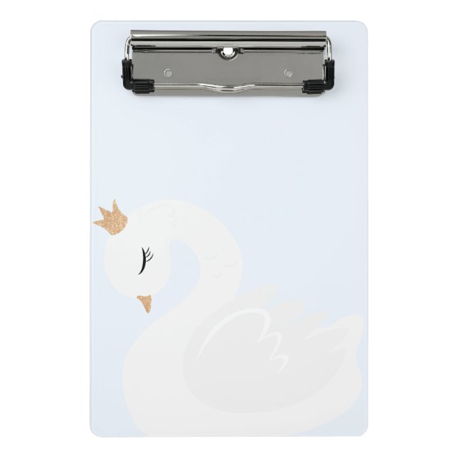 The Crowned Swan Mini Clipboard (Front)