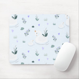 The Crowned Swan Mouse Pad