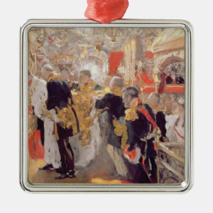 The Crowning of Emperor Nicholas II Metal Tree Decoration