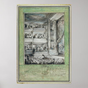 The Crowning of Voltaire at the Theatre Francais Poster