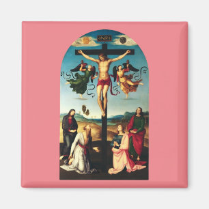 The Crucified Christ with the Virgin Mary Magnet