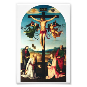The Crucified Christ with the Virgin Mary Photo Print