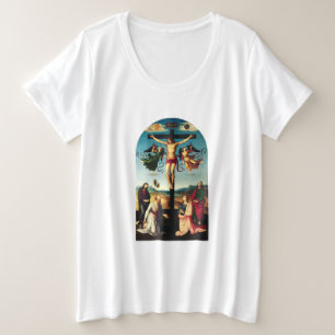 The Crucified Christ with the Virgin Mary Plus Size T-Shirt