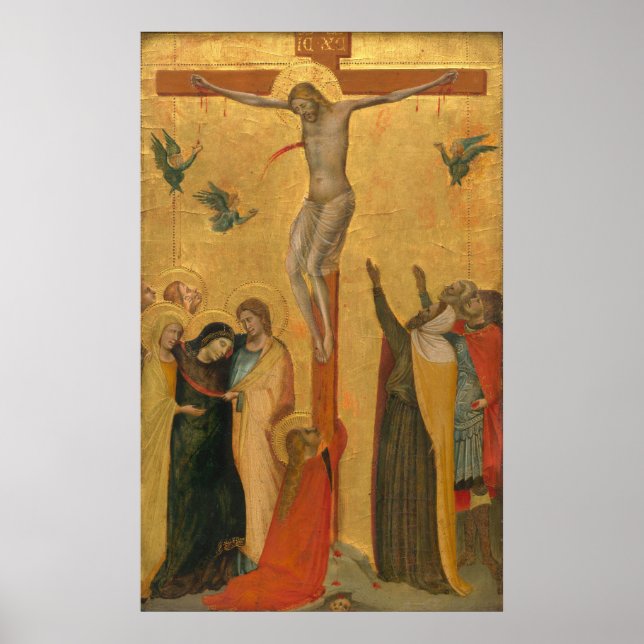 The Crucifixion - Bernardo Daddi Fine Art Poster (Front)