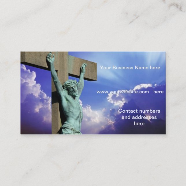 The Crucifixion business card (Front)