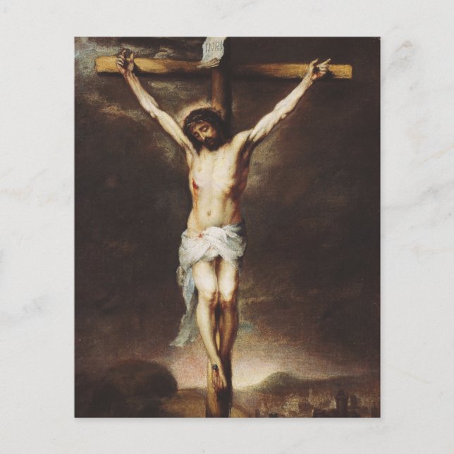 The Crucifixion by Bartolome Esteban Murillo Flyer (Front)