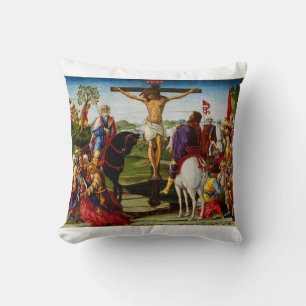 The Crucifixion by Benvenuto di Giovanni Cushion