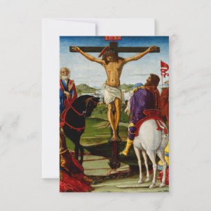 The Crucifixion by Benvenuto di Giovanni Holy Card