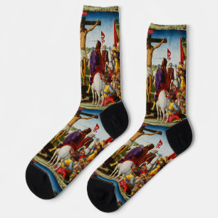 The Crucifixion by Benvenuto di Giovanni Socks