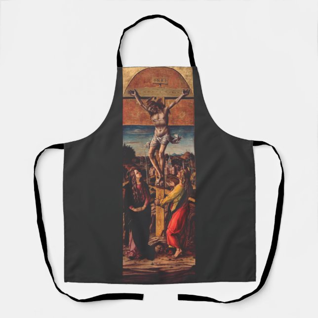 The Crucifixion by Carlo Crivelli  Apron (Front)