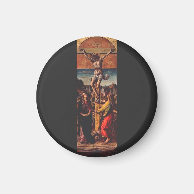 The Crucifixion by Carlo Crivelli  Magnet (Front)