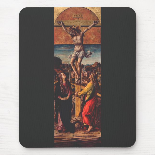 The Crucifixion by Carlo Crivelli  Mouse Pad (Front)