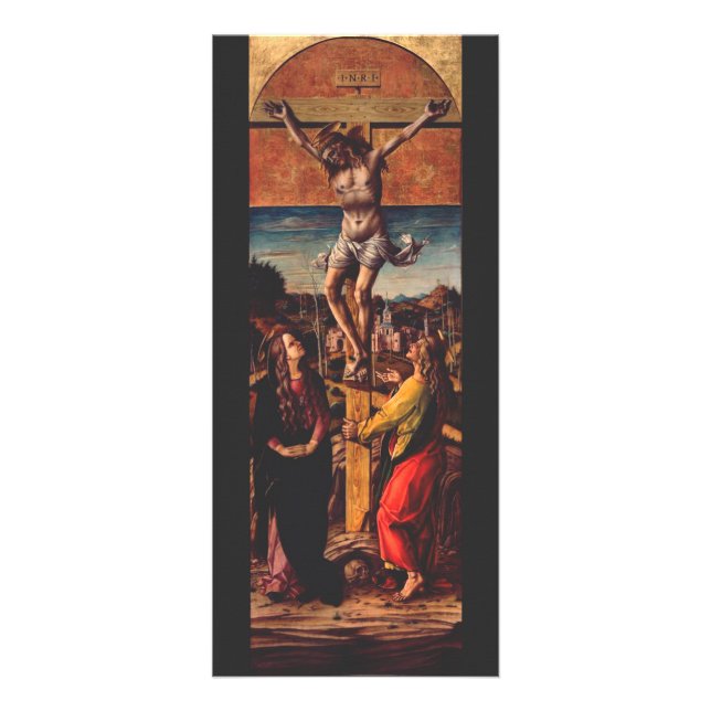 The Crucifixion by Carlo Crivelli  Rack Card (Front)