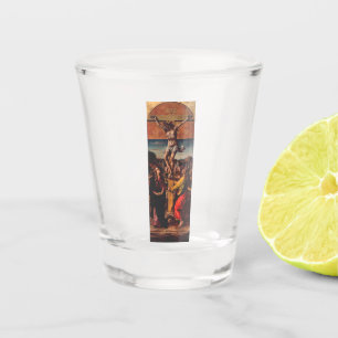 The Crucifixion by Carlo Crivelli  Shot Glass