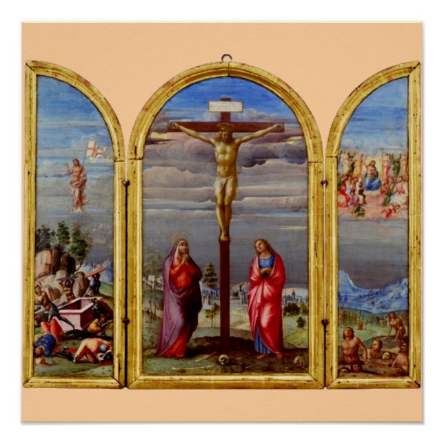 The Crucifixion by Francesco Granacci Poster (Front)