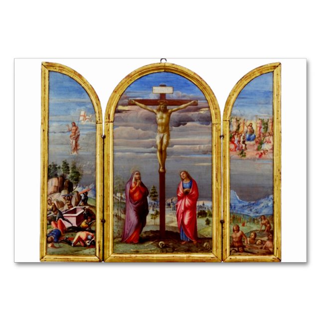 The Crucifixion by Francesco Granacci Table Number (Front)