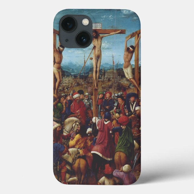 The Crucifixion by Van Eyck Case-Mate iPhone Case (Back)