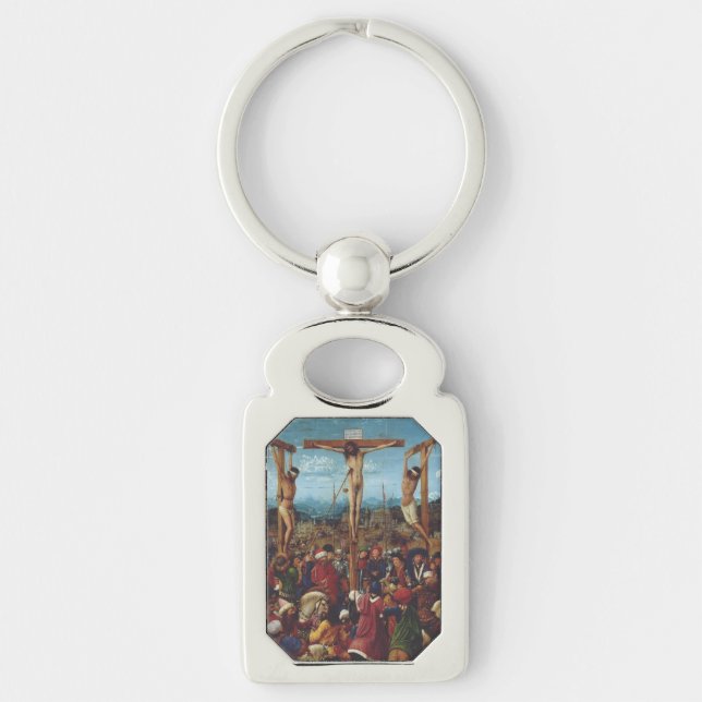 The Crucifixion by Van Eyck Key Ring (Front)