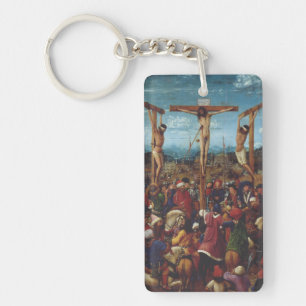 The Crucifixion by Van Eyck Key Ring