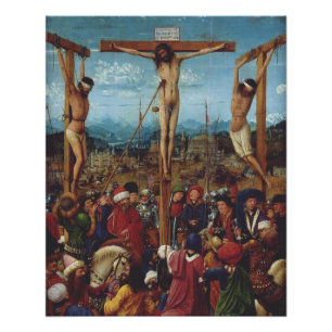 The Crucifixion by Van Eyck Poster