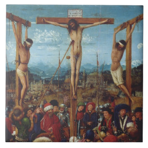 The Crucifixion by Van Eyck Tile