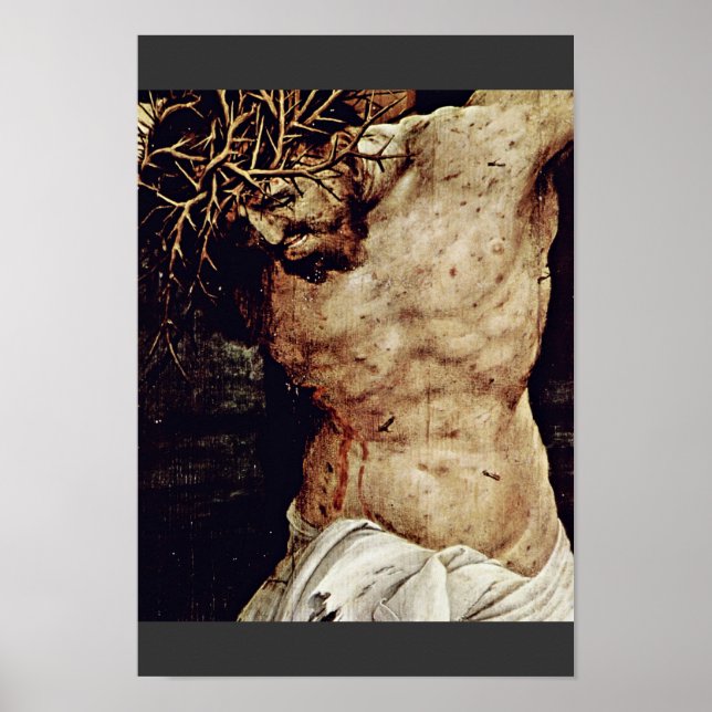 The Crucifixion Detail By Grünewald Mathis Gothart Poster (Front)