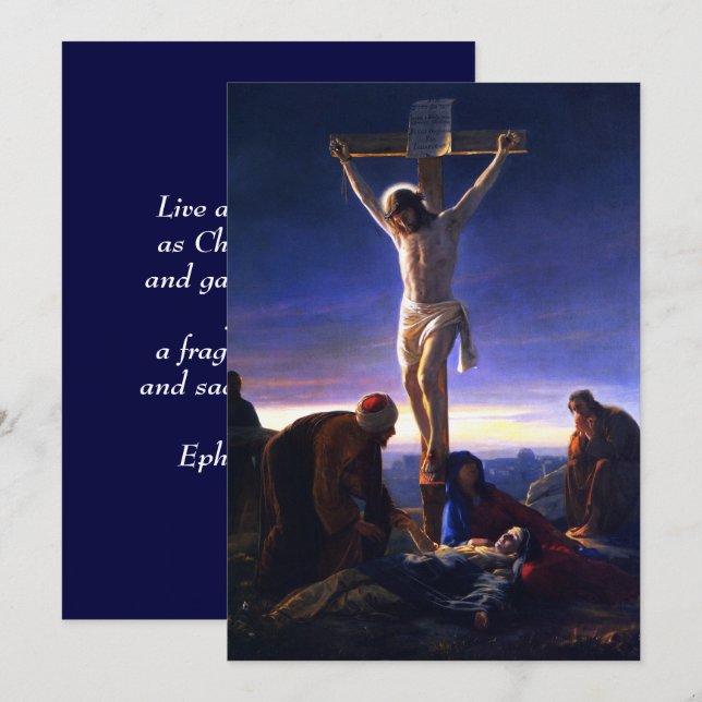 The Crucifixion.Fine Art Customisable Card (Front/Back)