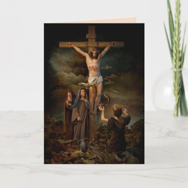 the crucifixion greeting card (Front)