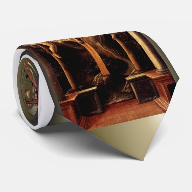 The Crucifixion of Jesus by Vincenzo Foppa - 1456 Tie (Rolled)