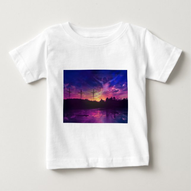 The Crucifixion of Jesus Christ Baby T-Shirt (Front)