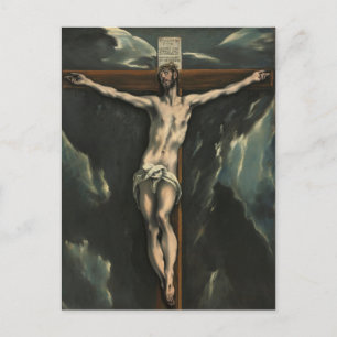 The crucifixion of jesus postcard