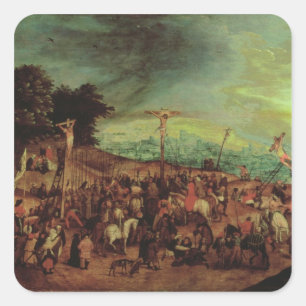 The Crucifixion Square Sticker