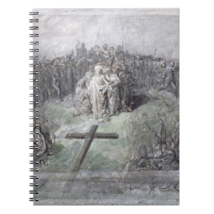 The Crucifixion (w/c and gouache on paper) Spiral Notebook