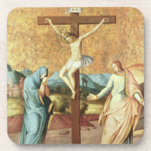 The Crucifixion with the Virgin and St John the Ev Coaster