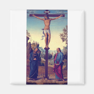 The Crucifixion with the Virgin by Pietro Perugino Magnet