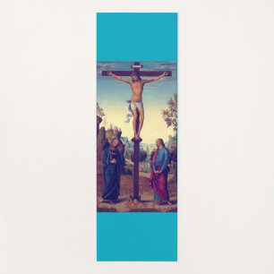 The Crucifixion with the Virgin by Pietro Perugino Yoga Mat