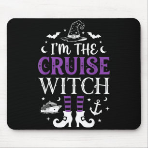 The cruise witch funny halloween cruise spooky mouse pad