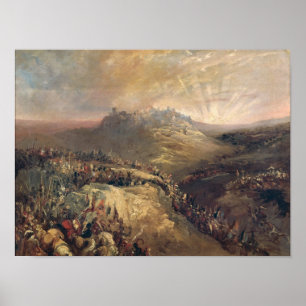 The Crusaders Before Jerusalem Poster