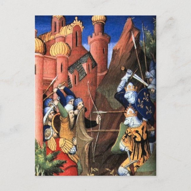 The Crusades, mediaeval image Postcard (Front)