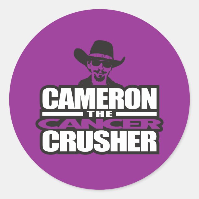 The Crusher Sticky Classic Round Sticker (Front)