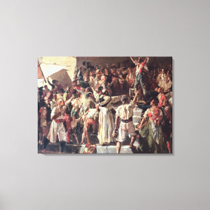 The Cry of the Palleter declaring was on Canvas Print