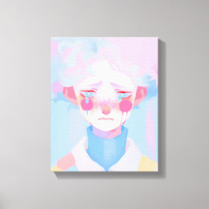 The Crying Clown Canvas Print