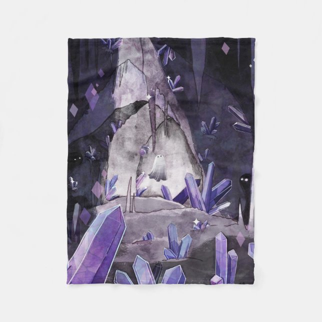 The Crystal Cave Fleece Blanket (Front)