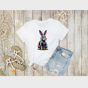 The Cubist Rabbit's Visually Striking Illustration T-Shirt