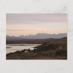 The Cuillin Mountains At Isle Of Skye In Scotland. Postcard