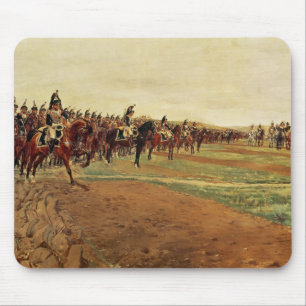The Cuirassiers before their Charge at the Battle Mouse Pad