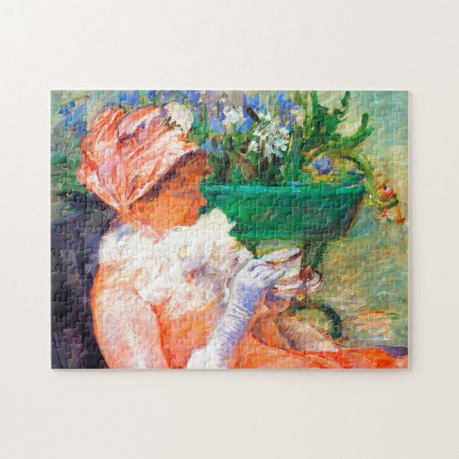The Cup of Tea by Mary Cassatt Jigsaw Puzzle (Horizontal)