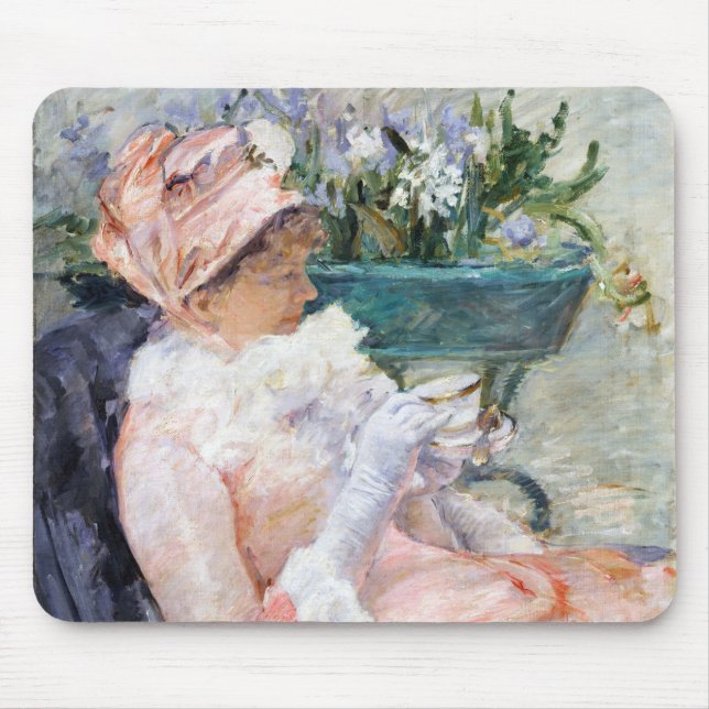 The Cup of Tea, Mary Cassatt Mouse Pad (Front)