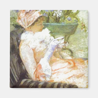 The Cup of Tea, Portrait of Lydia, Mary Cassatt Magnet