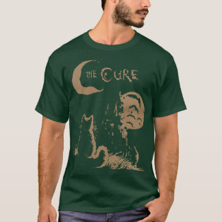 The Cure Cat Moon 90s Alt Indie Rock band For Men  T-Shirt